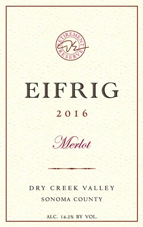 Merlot 2016 Dry Creek Valley Reserve